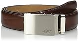 Greg Norman Men's Optimum Comfort Fit Adjustable Ratchet Belt, Brown, One Size