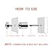 Lantee Standoff Screws - 1/2 x 1-3/16 Inch Stainless Steel Sign Standoff Mounting Hardware for Acrylic, Glass & Picture - 20 Pcs 12mm x 30mm