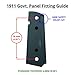 Altamont 1911 Grips - Crocback - Full Size 1911 Wood Grips w. Ambi Safety fits Most Commander, Standard & Government 1911 Models - Made in USA