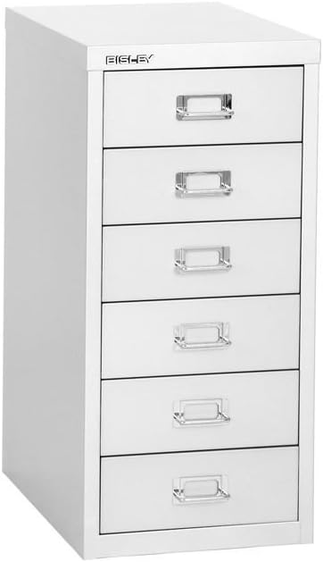 Bisley 6 Drawer Steel Multidrawer Storage Cabinet Dimensions 11 W X 15 D X 23 25 H Weight 30 Lbs Light Gray Paint Amazon Co Uk Office Products