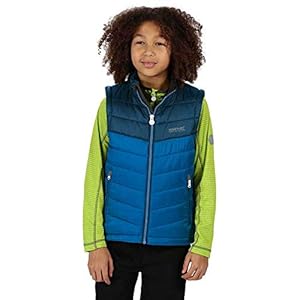 Regatta Freezeway II B/W Junior Vest zonder mouwen, licht, isolerend, met reflecterende motieven, voor kinderen