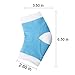 Jaciya 4 Pairs Moisturizing Silicone Gel Heel Socks for Dry Hard Cracked Skin Open Toe Comfy Recovery Socks Day Night Care 5''x2.83''