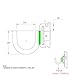 Cargo Equipment Corp. Small J Hook for E Track Product Code: CE6021