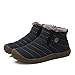 SITAILE Women Men Unisex Couple Snow Boots With Fur Fashion Winter Shoes