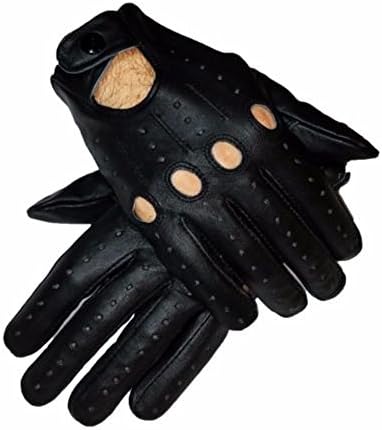 Men's Leather Driving Costume Cosplay Fashion Gloves Genuine Top Quality Leather-Free Returns