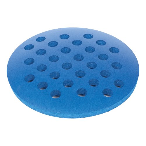 Bel-Art M18848-0021 Magic Touch Foam Floating Tube Round Rack for 15mL Tube, 30 Places, Blue