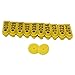 BQLZR Goat Sheep Pig 1-100 Number Plastic Livestock Ear Tag with Yellow Color Pack of 100