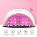 Liberex UV Nail Lamp - LED Nail Dryer, Professional Curing Light with Smart Sensor, LCD Display, 4 Timer Settings for all Fingernail & Toenail Gel Nail Polish
