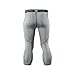 ARSUXEO Men's 3/4 Running Compression Tights Capri Pants K75 Gray Size X-Large