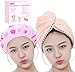 Gifts for Women Girl Set of Most Absorbent Hair Towel & Double Layer Shower Cap w/Premium Gift Box By ZECREK