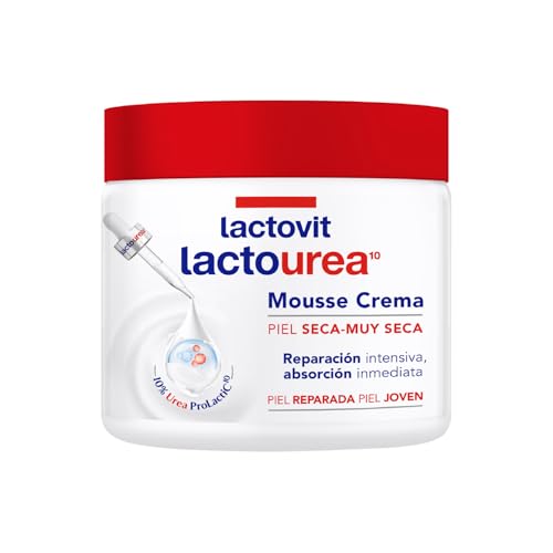 - Mousse Crème Idratante Lactourea per Corpo e Viso 24 ore Durata, per pelli secche e molto secche - 400 ml