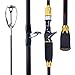Sougayilang Spin-Casting Fishing rods,Ultra Light,24-Ton Carbon Fiber,Portable Travel Fishing Poles for Freshwater Saltwater.6.9FT Gold CATING