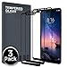Ferilinso Screen Protector for Xiaomi Redmi Note 6 Pro, [3 Pack] [Full Glue] [Full Cover] Tempered Glass Case Friendly Protective Film (Black)