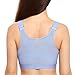 DELIMIRA Women's Full Coverage Front Closure Wire Free Back Support Posture Bra Mystery Blue 42C