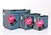 Periea Chelsy Purse Organizer Insert with Handles & 13 Pockets - 3 Sizes (Blue, Large)