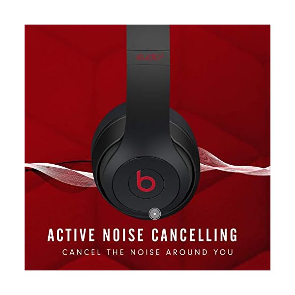 Beats-Studio3-Wireless-Noise-Cancelling-Over-Ear-Headphones-Apple-W1-Headphone-Chip-Class-1-Bluetooth-Active-Noise-Cancelling-22-Hours-Of-Listening-Time-Defiant-Black-Red Beats Studio3 Wireless Noise Cancelling Over-Ear Headphones - Apple W1 Headphone Chip, Class 1 Bluetooth, Active Noise…