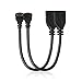 Mini HDMI Cable, VANDESAIL Right Angled (90/270 Degree) Mini HDMI to HDMI Cable Adapter Male to Female Gold Plated 1080P