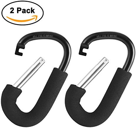 Handy Stroller Hooks, Stroller Assistant - Multi Purpose Mommy Hooks, Perfect Stroller Accessories Clips On Any Baby Stroller Travel Systems, Secure Purses, Diaper Bags, And Lots More - 2 Pack