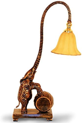 Royal-Continental personality creative arts long nose elephant bedside lamp bedroom living room Bar Animals Decoration