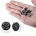 Brass Butterfly Clutch Badge Insignia Clutches Pin Backs Replacement (Black, 50 Pieces)