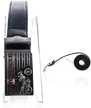 Faddism Unisex Genuine Leather Belt Rider - Black Large