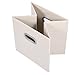 MaidMAX Storage Bins 12x12x12, for Home Organization and Storage, Toy Storage Cube, Closet Organizers and Storage, with Dual Plastic Handles, Beige, Set of 6