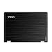 Black Brushed Aluminum Skin Decal wrap Skin Case Compatible with Lenovo Yoga 710 11 11.6