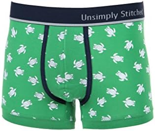 Unsimply Stitched Men's Boxer Brief - Trunk - Turtle Print