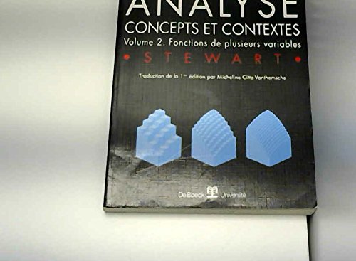 Analyse 2. fonctions de plusieurs variables - concepts et contextes by (Paperback)