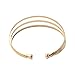 SENFAI European Trendy Multilevel Exaggerated Copper Wide Bangle Open Hollow Women Big Bangles