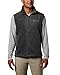 Columbia Mens Steens Mountain Fleece Vest, Charcoal Heather, X-Large Tall