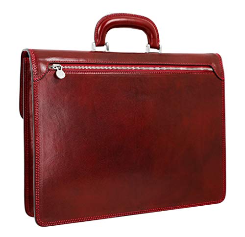 red laptop bag