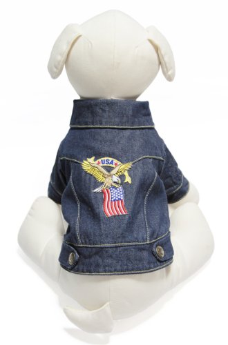 Gooby Denim Jacket for Pets, X-Large, Eagle