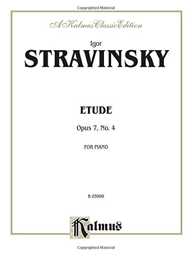 Etude, Op. 7, No. 4: Sheet (Kalmus Edition)