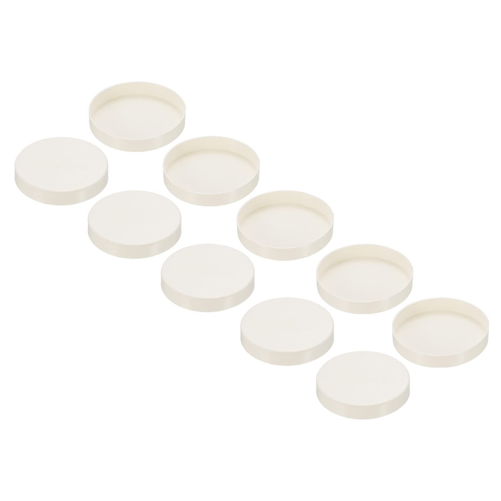 PATIKIL 75mm ID PVC Pipe End Cap Fitting, 10 Pack Furniture Grade Plug Coupling Socket Adapter for DIY, Garden, White