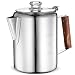 Eurolux Percolator Coffee Maker Pot - 9 Cups | Durable Stainless Steel Material | Brew Coffee On Fire, Grill or Stovetop | No Electricity, No Bad Plastic Taste | Ideal for Home, Camping & Travel primary