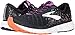 Brooks Womens Glycerin 17 Running Shoe - Black/Fiery Coral/Purple - B - 8.0
