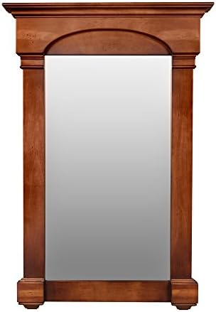 Verona Style Wood Framed Mirror 27" x 39" in Colonial Cherry