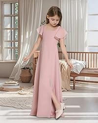 TAISHAN Junior Bridesmaid Dress for Wedding Ruffle
