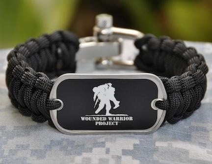 Paracord Survival Bracelet by Survival straps Wounded Warrior Project Edition Small