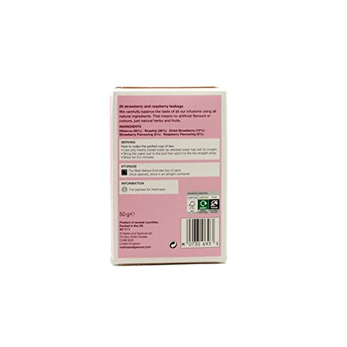 Marks & Spencer Strawberry & Raspberry Infusion - 20 Teabags (from the UK)