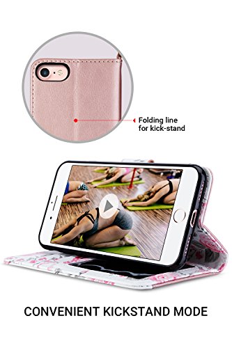 image for iPhone 8 Case, iPhone 7 Case, ULAK Premium PU Leather iPhone 8 Wallet 
