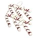 6pcs/set 2016 Xmas Hanging Candy Cane Christmas Party Decoration Mini Crutch For Christmas Tree Ornament (Red)