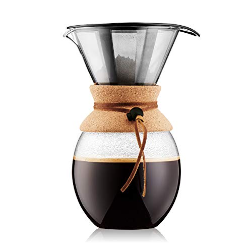 BODUM Pour Over Coffee Maker, 51 Ounce, Cork The Home Kitchen Store