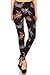Leggings Depot High Waisted Checkered & Animal Print Leggings for Women-Full Length-R674, Dragonfly Wishes, One Size