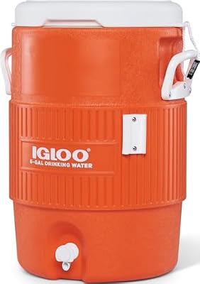 bidon de boisson 5 gallons, bidon d'eau isolé avec robinet, environ 18,9 L, récipient à boisson, distributeur de boisson pour le camping, le sport et les loisirs