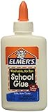 Elmer's Washable No-Run School Glue, 4 oz, 2 Bottles (E304)