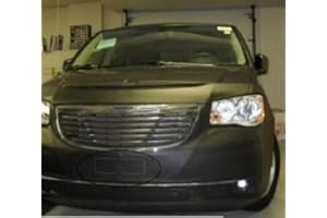 LIBRA Lebra 2 Piece Front End Cover Black - Car Mask Bra - Fits - 2011-2016 Chrysler Town & Country