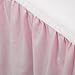 TillYou 100% Combed Cotton Sateen 2 Pack Crib Skirt, Pink and White with Ruffle