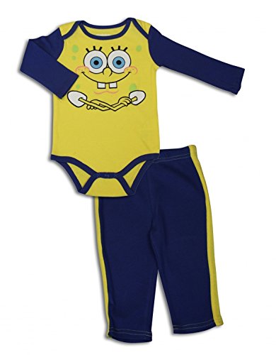 Baby Boys' SpongeBob Onesie Pant Set (3-6 Months)